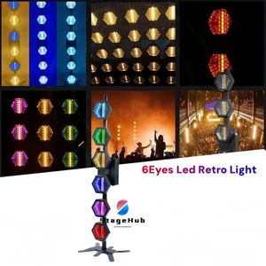 LED 6X60W Par Light 6Eyes Retro Linear Pixel DMX Backligh For Stage DJ Club Bar - Picture 1 of 8