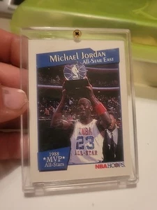 Micheal Jordan All-Star East 1988 MVP NBA HOOPS RARE 100% Authentic Card, #1X - Bild 1 von 6