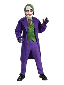 Jungenkostüm Deluxe The Joker Kinder Kostüm DC Karneval - Bild 1 von 1