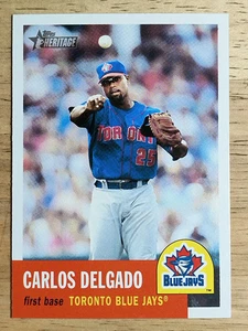 Topps Heritage #446 2002 Carlos Delgado SP - Imagen 1 de 2