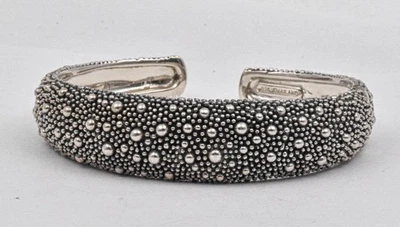 New Unworn Michael Dawkins STARRY NIGHT Sterling Silver WIDE Cuff Bracelet 7" L - Image 1 of 4