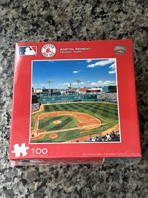 Rompecabezas de béisbol Boston Red Sox Fenway Park 100 piezas 12" x 12" nuevo Foto 1 de 3