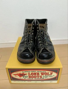 LONEWOLF Stiefel LW01785 WIREMAN Katzenpfotensohle Leder schwarz Größe 8,5 - Bild 1 von 8