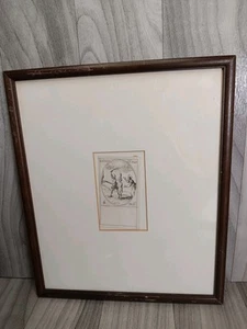 Jacques Callot Bilder der Heiligen Antik Gerahmt Original Radierung Schneller Versand!!! - Bild 1 von 24