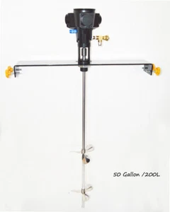 TECHTONGDA 50 Gallon /200L Tank Pneumatic Barrel Mixer 1/2 HP for Paint/Dope - Picture 1 of 4