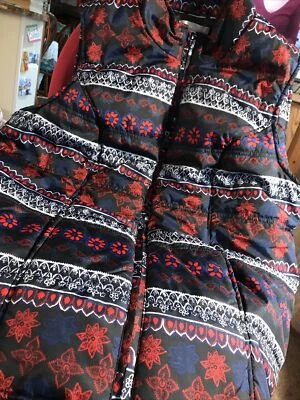 WOMAN WITHIN QUILTED RED WHITE AND BLUE VEST 1X preowned - Image 1 of 4