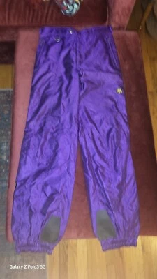 Vintage DESCENTE Mens Ski Snowboard Blue Pants Size 36 Full Side Zip Rare - Image 1 of 4