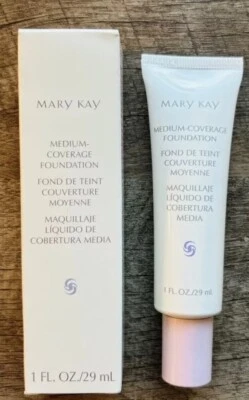 Mary Kay Medium Coverage Foundation Ivory 104 #355100     1 fl. oz. Pink Cap NEW - Image 1 of 2
