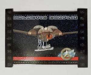 Star Trek Cinema 2000 Black Die Cut Galactic Conflix Card GC4 Outclassed 359/750 - Picture 1 of 2