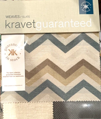 Kravet Weaves Slate Fabric Samples Book 58 Pcs Teflon Coated Crafts Rugs USA - Image 1 of 4