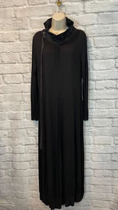 Neu mit Etikett Xenia Designs langes Damenkleid schwarz Jersey Gürtel zum Binden Gr. 44/XL - Bild 1 von 10