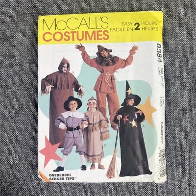 8384 Vintage McCalls SEWING Pattern Childs Halloween Costume Size 2/4, 5/6 - Image 1 of 4