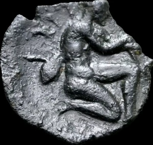 Sicily, Solus or Soluntum(Kefra) Æ 14mm. Circa 406-397 BC. Archer Kneeling - Picture 1 of 2