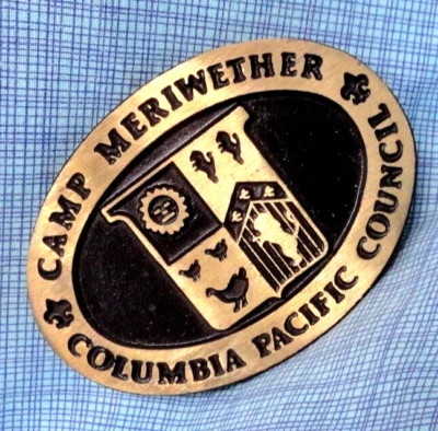 Hebilla de cinturón BSA Camp Meriwether CPC Boy Scouts Of America de colección DynaBuckle. NOX640 Foto 1 de 4