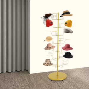 Appendiabiti da pavimento girevole in metallo 7 livelli gancio appendiabiti espositore parrucca - Foto 1 di 13