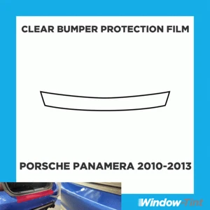 For Porsche Panamera 10-13 Rear Bumper CLEAR Scratch Paint Protection Film - Picture 1 of 3