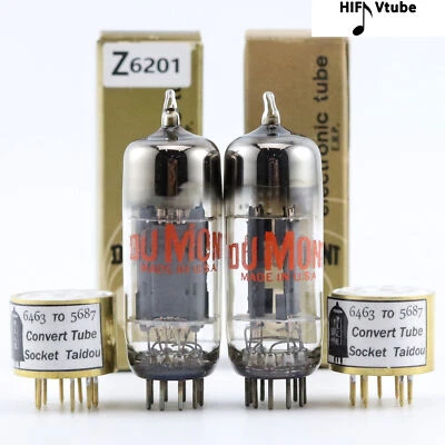 US DUMONT 6463 5687 par de TUBOS EN CAJA ORIGINAL D Getter Rib Plate Foto 1 de 4