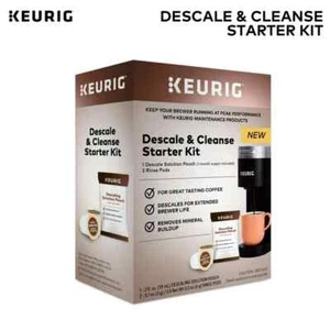 Keurig Descale and Cleanse Starter Kit for Keurig Brewers Cleaning Care Odorless - Picture 1 of 5