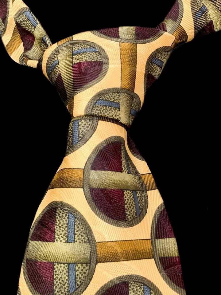 Галстук ROBERT TALBOTT NORDSTROM ручной шитье тонкий шелк слоновая кость многоцветный галстук США - Изображение 1 из 4