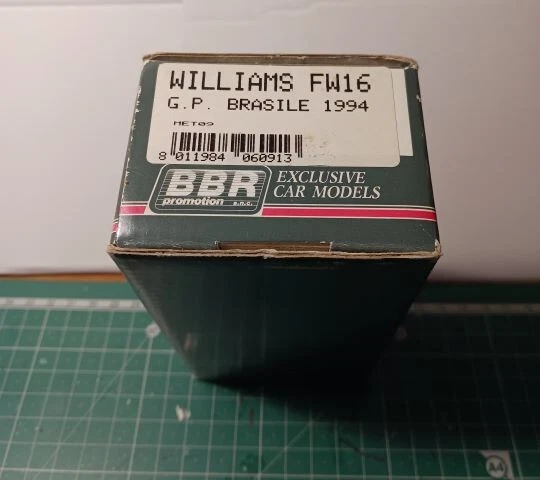 BBR MET 09 - KIT 1/43  WILLIAMS FW16  RENAULT 1994 - Immagine 1 di 2