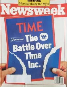 Vintage NEWSWEEK Magazine June 26 1989 Battle Over TIME BATMAN Batmania - C207 - Picture 1 of 5
