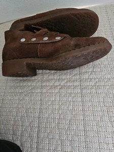 Lady's Vintage Dessert Boots brown Colour 1 970 Era Size 3 - Picture 1 of 3