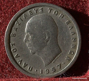 GRECE 1 drachma 1957 GREECE MO168 - Picture 1 of 2