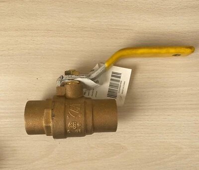 Revalved 1" (CxC) Lead-Free Brass Ball Valve, Full Port 600psi WOG  150wsp - Image 1 of 4