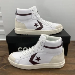 Converse Pro Blaze Classic 90er Schuhe Herren Mid White Bloodstone Burgundy A08644C - Bild 1 von 13
