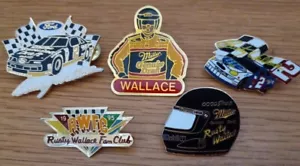 Vintage Nascar Rusty Wallace Pins - Fan Club Pin - Lot of 5 - Picture 1 of 7