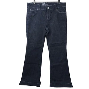 Kut From the Kloth Flare Leg Jeans Womens Size 14 High Rise Dark Wash Denim - Picture 1 of 15