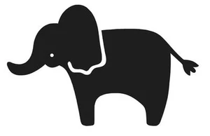 ELEFANTEN SILHOUETTE VINYL AUFKLEBER STICKER ZOO NIEDLICH LAPTOP FARBE & GRÖSSE WÄHLBAR - Bild 1 von 3