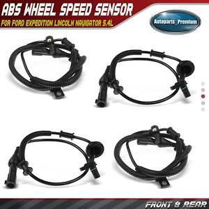 4x Front &Rear ABS Wheel Speed Sensor for Ford Expedition Lincoln Navigator 5.4L