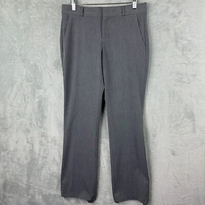 Banana Republic 女式 2 码 (30x31) 灰色 Logan 直筒正装裤 — 第 1/4 张图片