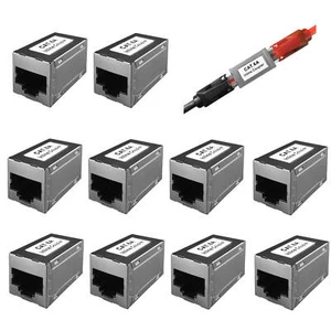 10x Netzwerk Kupplung Cat6A RJ45 Patchkabel Verbinder Modular Adapter ProfiPatch - Bild 1 von 7