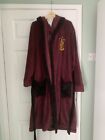 Harry Potter Primark L/xl Burgundy Gryffindor Dressing Gown Robe 