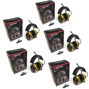 (5 Pack) Worktunes AM/FM Headphones for 3M, Peltor 9054180025T, 90541 Headset - Picture 1 of 9