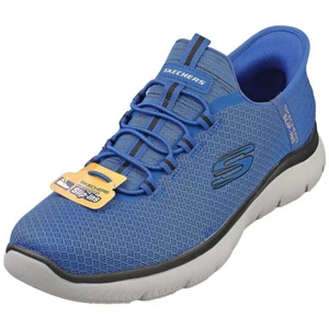 Skechers Slip-ins Summits Vegan Mens Fashion Trainers in Blue Black - 9 UK - Picture 1 of 8