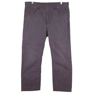 Pantalones de mezclilla Robert Graham pierna recta mezcla de algodón informales a cuadros para hombre talla 40x28 - Imagen 1 de 9