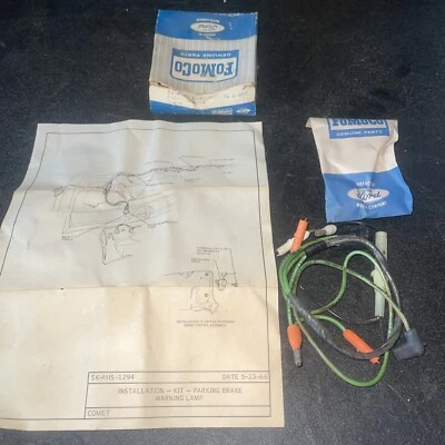 Nuevo de Lote Original 1967 Mercury Comet Cyclone Capri Luz de Advertencia de Freno de Estacionamiento Cableado 67 Foto 1 de 4