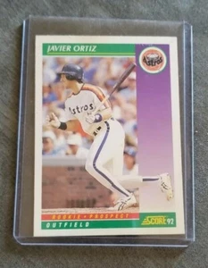 1992 Score Baseball Card #403 Javier Ortiz - Rookie - Astros  - Picture 1 of 1