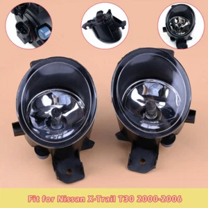 1 Pair For 00-06 Nissan X-Trail Xtrail T30 Amber Front Car Fog Lamp Light - Foto 1 di 10