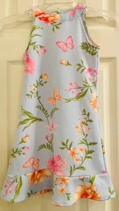 The Children’s Place Girls Size 6 Floral Butterfly Dress-Sleeveless  Summer - Picture 1 of 5
