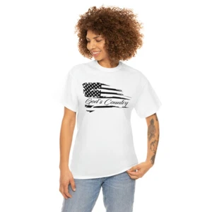 Camiseta de algodón pesado unisex de God's Country - Imagen 1 de 37