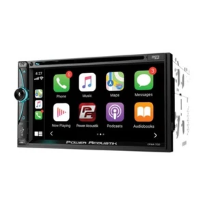 POWER ACOUSTIK CPAA-70D DOUBLE DIN 7" DVD PLAYER USB APPLE CARPLAY ANDROID AUTO - Picture 1 of 3