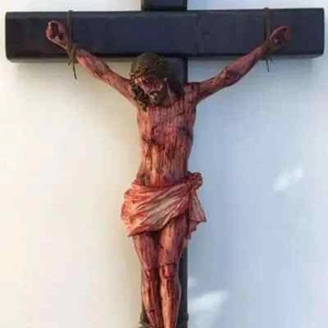 Estatua Cruz Jesús 20cm Resina Crucifijo Pared Cruz Hogar Decoración Habitación - Imagen 1 de 24