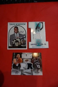 David Robinson MARQUEE 2001-02 Fleer & 2009 Dual Game Materials & Hoops 1994 DR1 - Picture 1 of 10