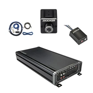 Kicker CXA1800.1 1800W Mono Amplifier w/Kit, Dual Bass Remote, Stereo Converter - Picture 1 of 5