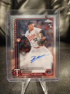 2025 Topps Chrome #RA-ZM Zebby Matthews Autograph (RC) - Picture 1 of 2