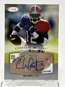 CHRIS LEAK | 2007 Sage Autograph #A31 | Bears Gators Rookie /400 Rare - Bild 1 von 5